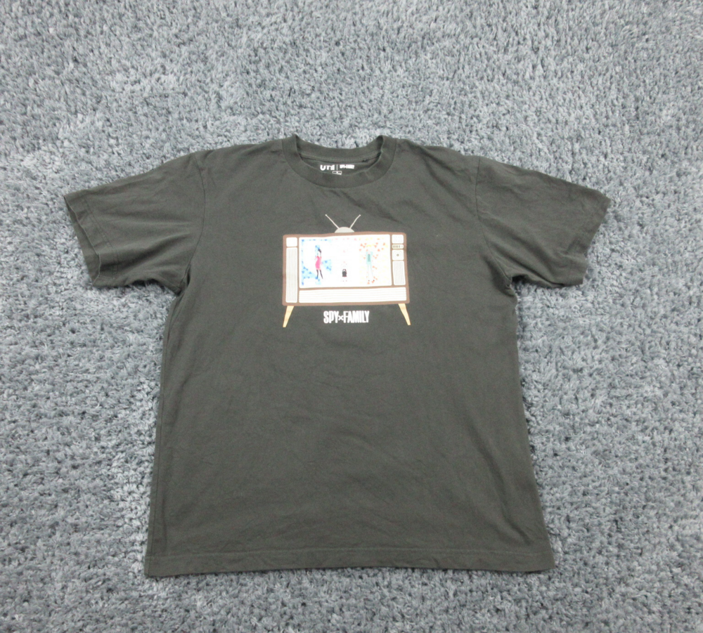 Spy x Family Shirt Mens Medium Black Uniqlo Graphic Tee